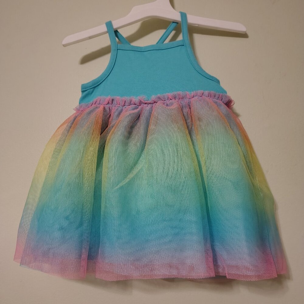 New Cat & Jack Baby Girls MultiColor Dress Size 12M